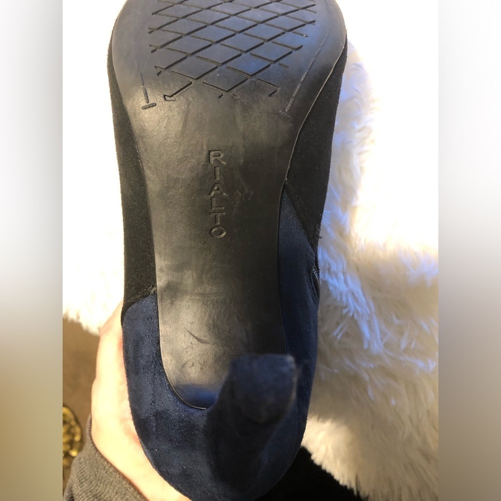 Rialto Women's Over the Knee Boots - Black and Blue - Picture 7 of 15
